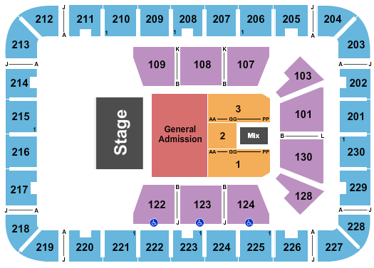 Harrah's Cherokee Center Avett Brothers Seating Chart